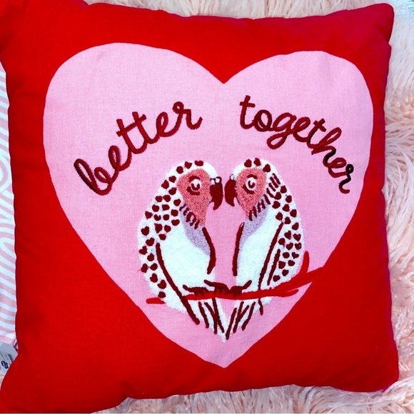 NWOT pink throw rug and throw pillows bundle - Picture 2 of 4